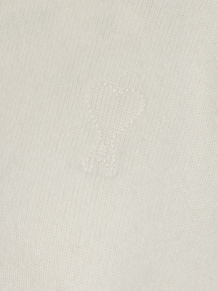 AMI Paris – Weißer Pullover mit Stehkragen von Ami Paris