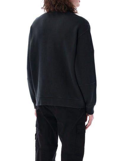 Stone Island Sweatshirt mit Old-Effect-Print