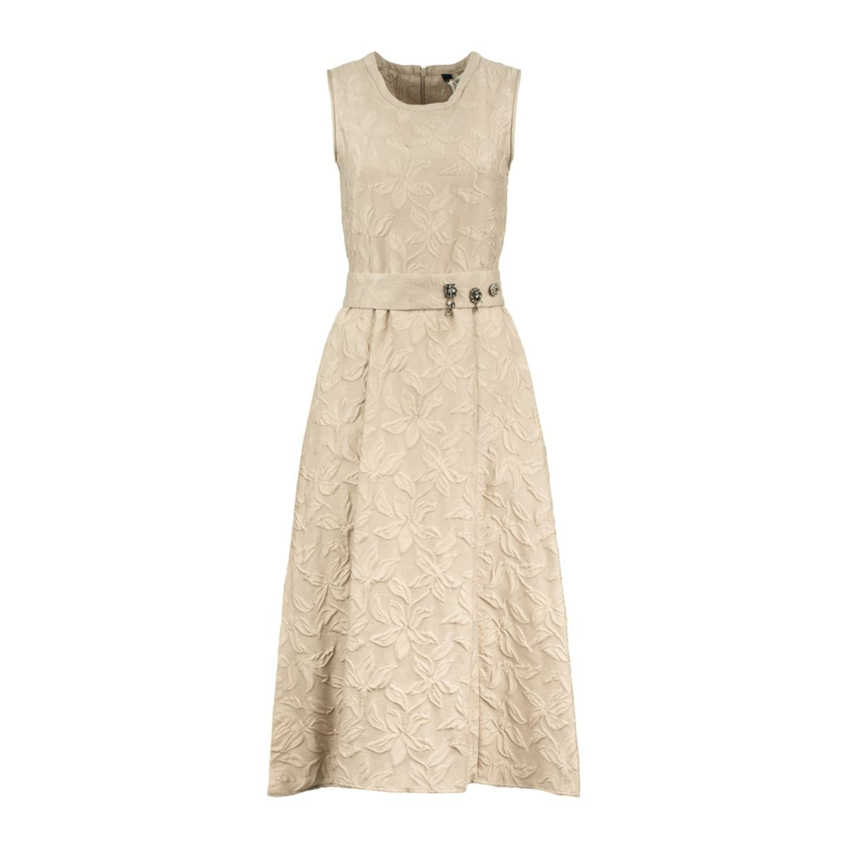 Max Mara – Jacquard-Kleid mit Gürtel