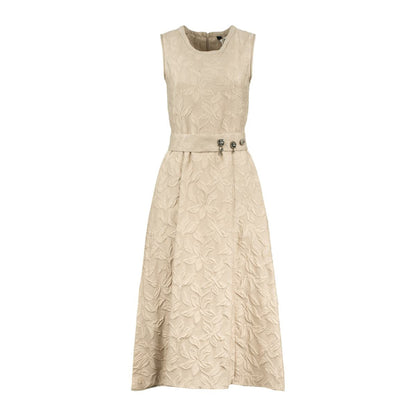 Max Mara – Jacquard-Kleid mit Gürtel