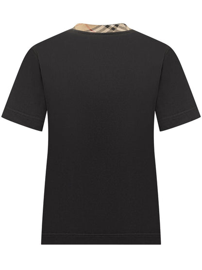 Burberry T-Shirt mit Karomotiv