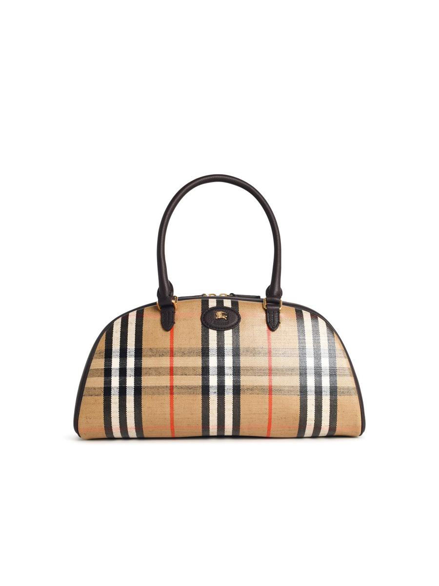 Burberry „Highlands“ Bowlingtasche aus Ledermischung