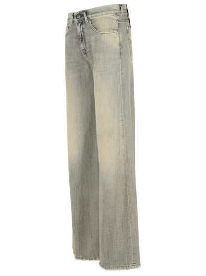 Diesel „1978 Akemi“ Jeans aus grauer Baumwollmischung
