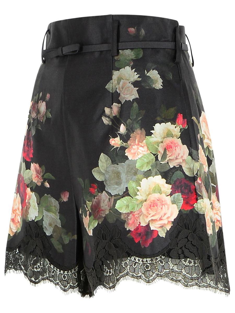 Zimmermann – Schwarze Shorts aus Seidenmischung