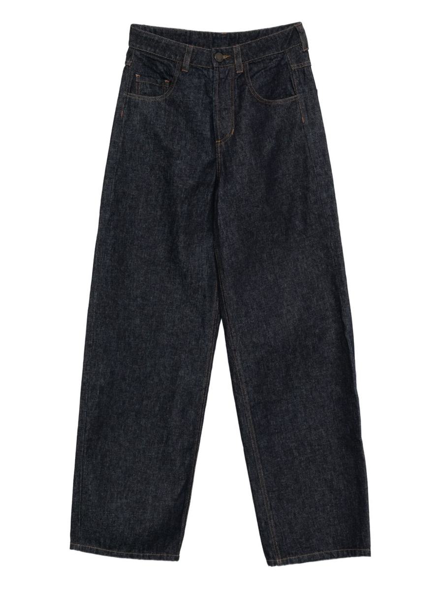 Uma Wang Baumwollhose mit weitem Bein