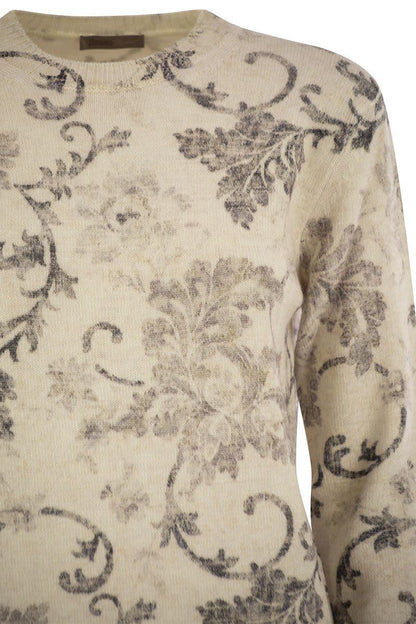 Herno – Wollpullover mit Blumenmuster