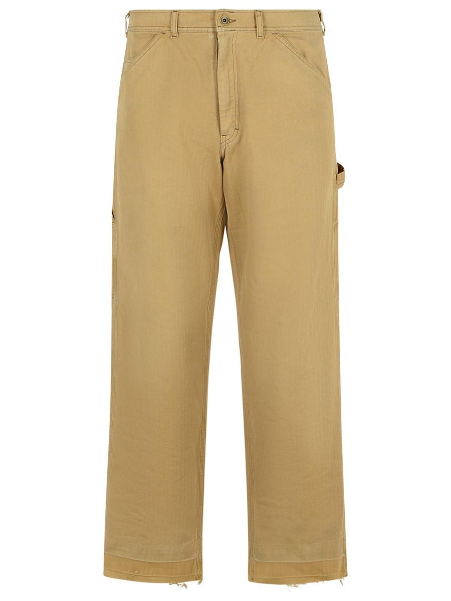Beige Baumwollhose von Maison Margiela