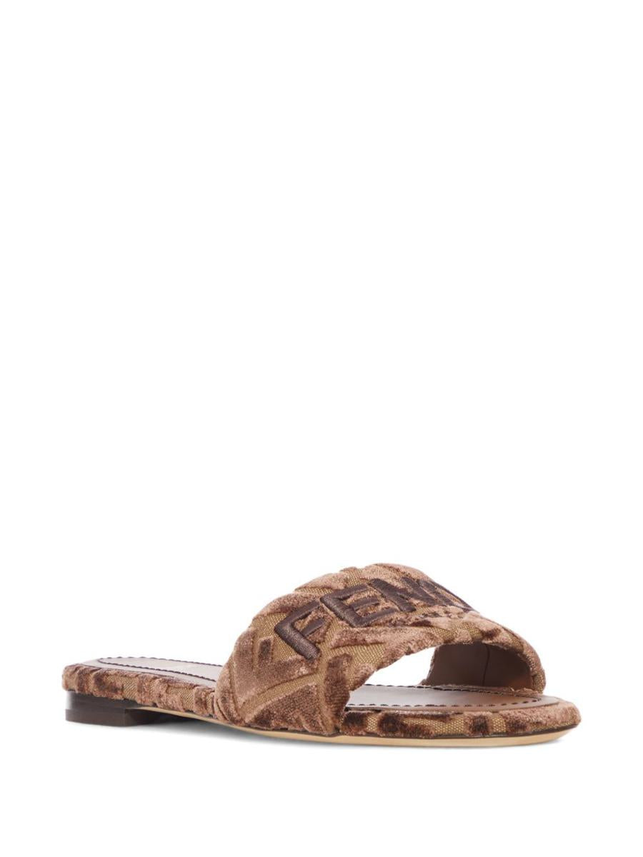 Fendi Fendi Sunshine Samtsandalen
