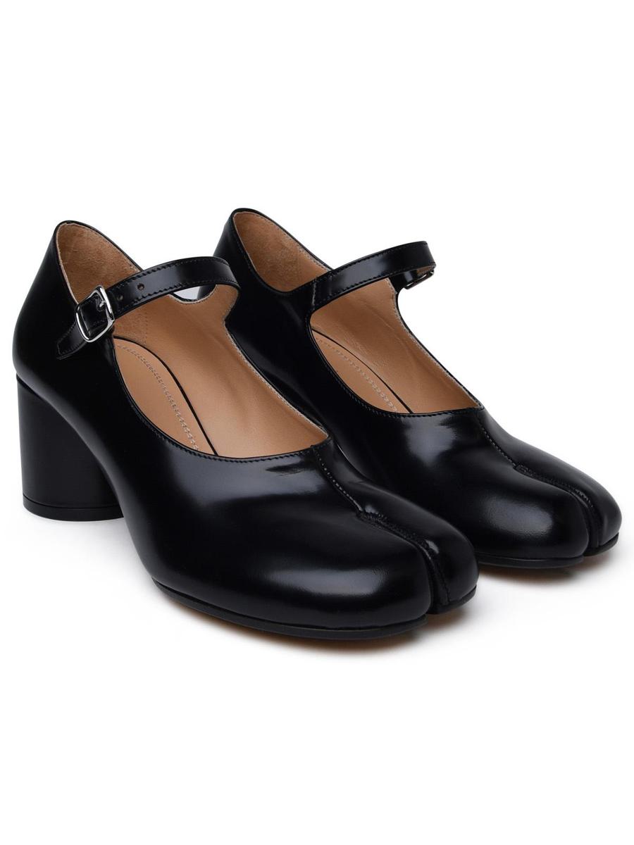 Maison Margiela Schwarze Lederpumps