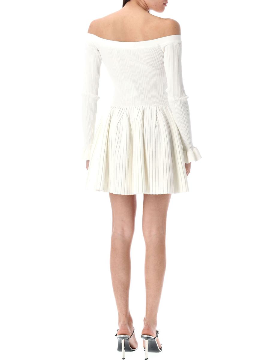 Self-Portrait – Minikleid aus Rippstrick
