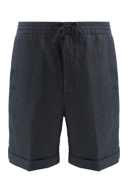 Canali Leinen-Bermuda-Shorts