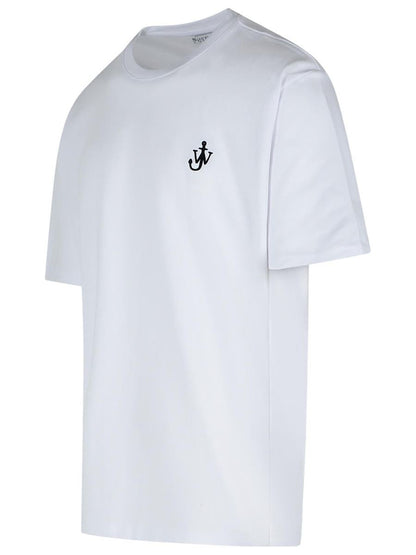 JW Anderson – Weißes Baumwoll-T-Shirt „Anchor“