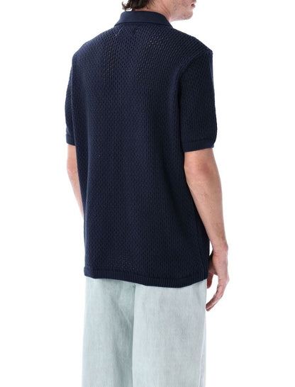 Arte Häkelstrickhemd mit Knöpfen