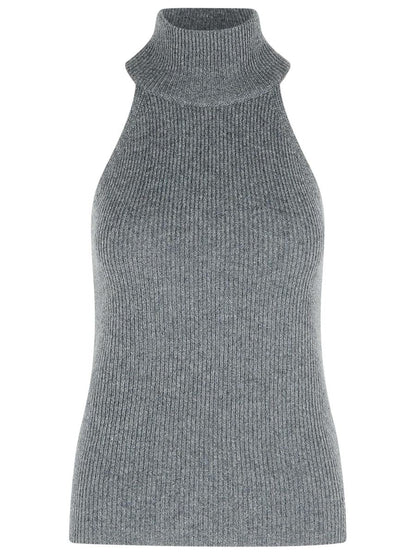 Lisa Yang 'Freya' Graphit-Kaschmir-Top