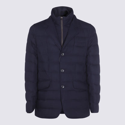 Herno Dunkelblaue Daunenjacke