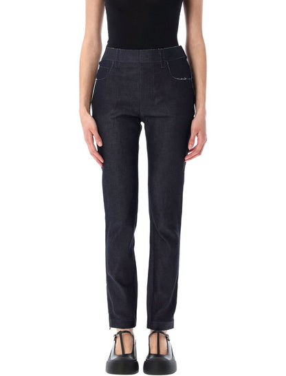 Marni Stretch-Denim-Hose aus Trompe-l‘œil