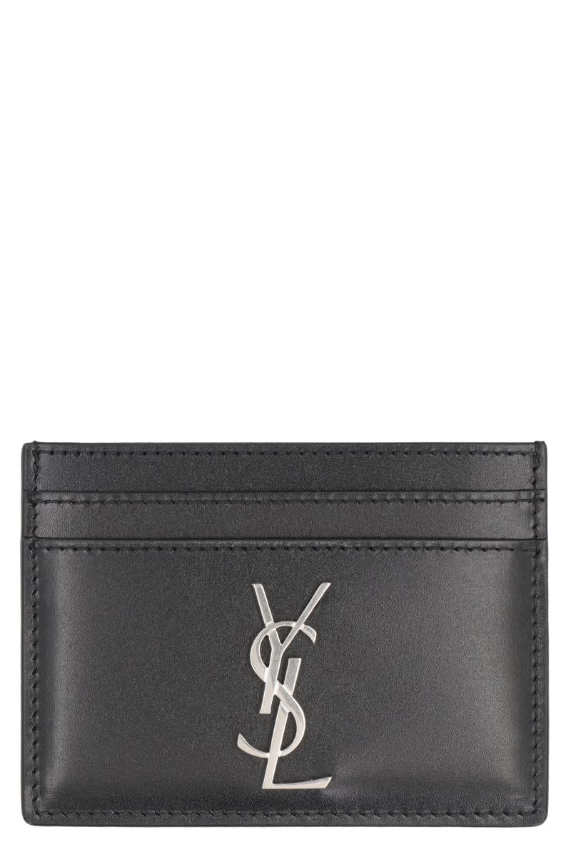 Saint Laurent Cassandre Kartenetui aus Leder