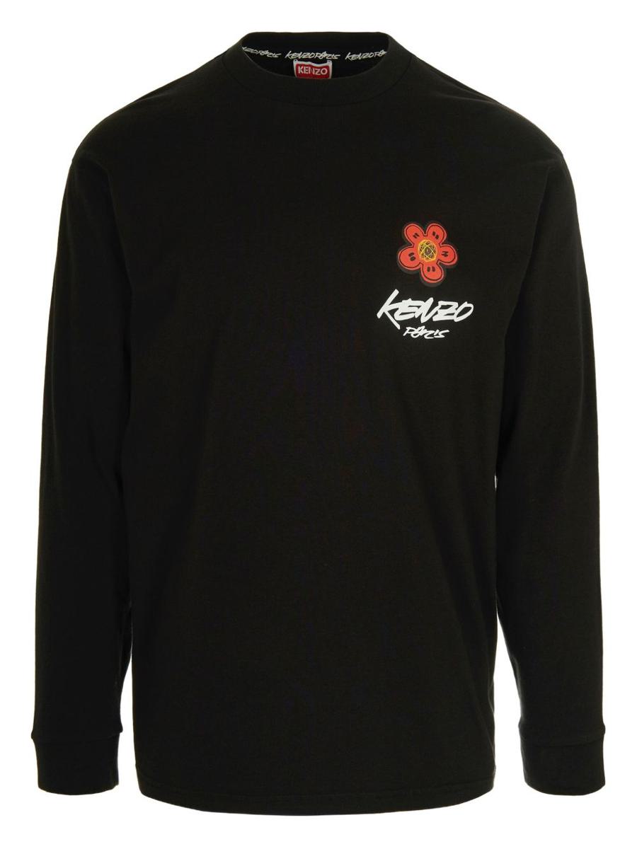 Baumwoll-T-Shirt mit Kenzo Futura-Logo