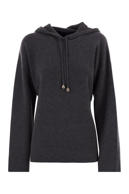 Fabiana Filippi – Kapuzenpullover mit englischem Rippenmuster