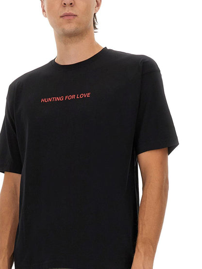 Aspesi – T-Shirt mit „Hunting For Love“-Aufdruck
