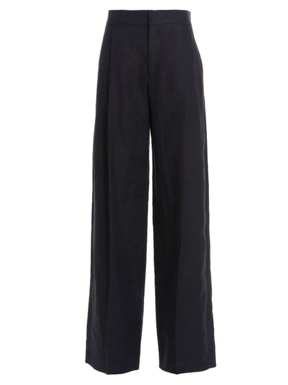 Chloé – Leinenhose mit Falten vorne
