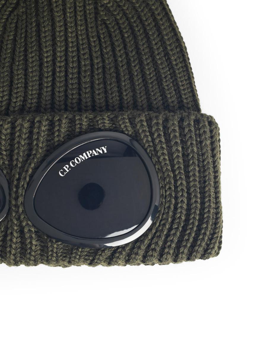 CP Company Grüne Mütze aus Merinowolle