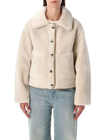 Urbancode – Wendbare Jacke aus Kunstpelz mit Innenseite aus Wildleder