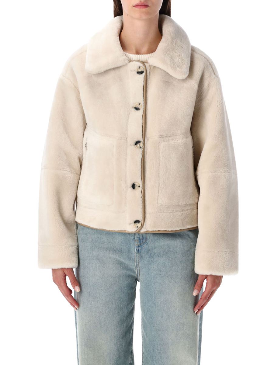 Urbancode – Wendbare Jacke aus Kunstpelz mit Innenseite aus Wildleder