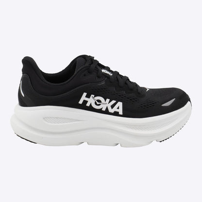 Hoka – Bondi 9 – Sneaker in Schwarz und Weiß