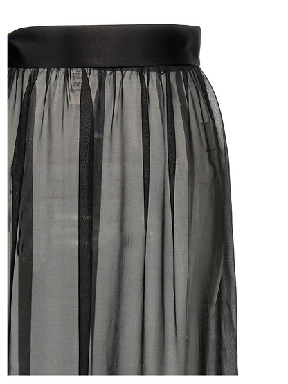 Dolce &amp; Gabbana Langer Chiffonrock