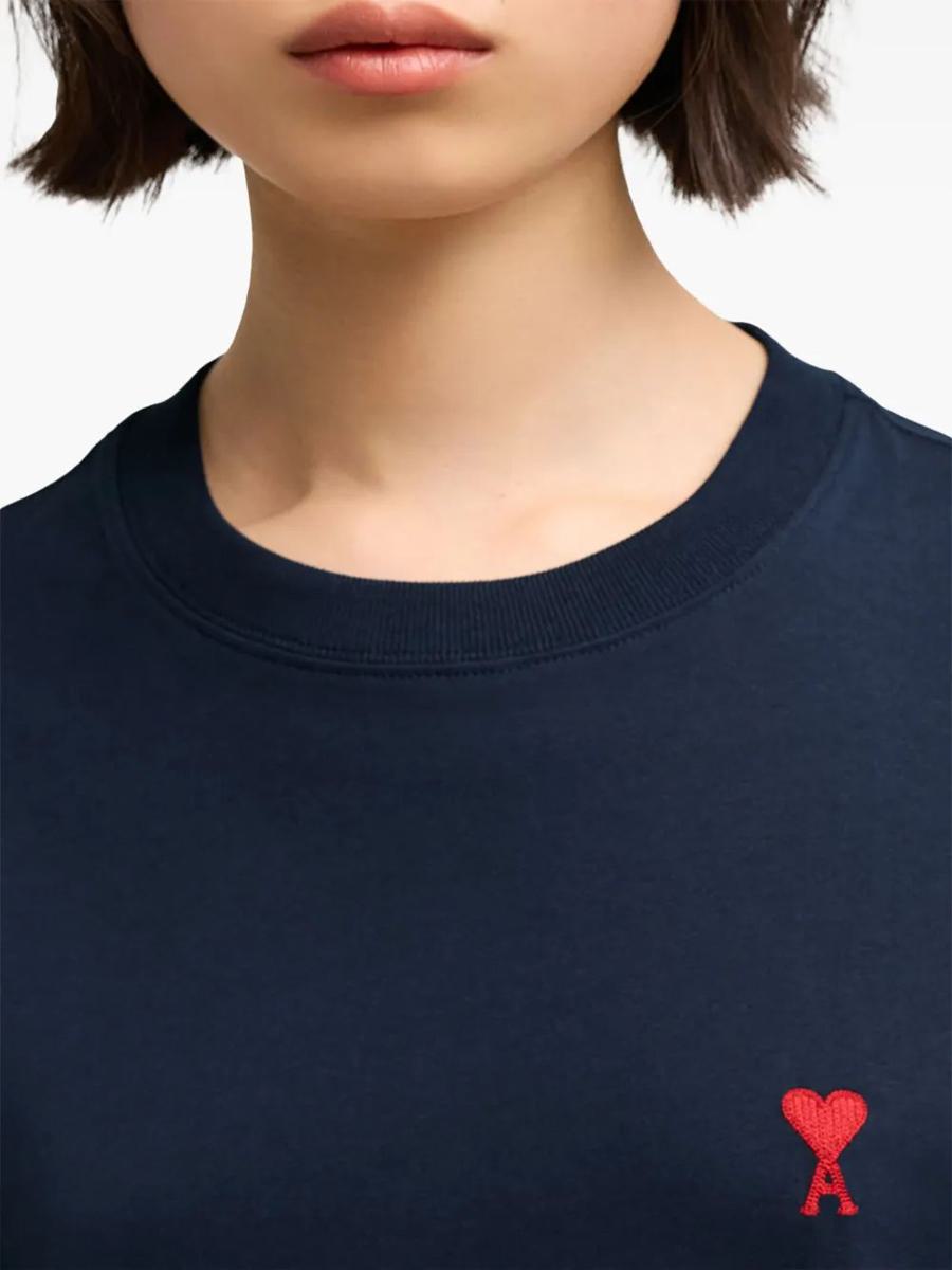 T-Shirt Manches Longues AMI Paris De Coeur Rouge
