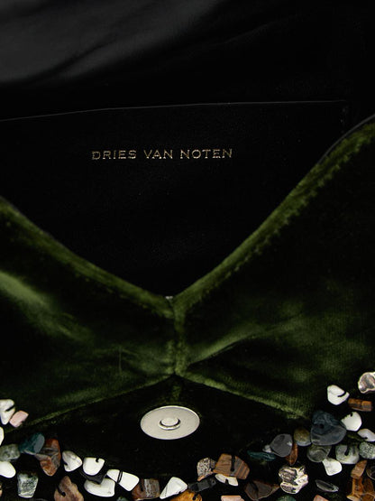 Dries Van Noten – Verzierte Umschlag-Clutch