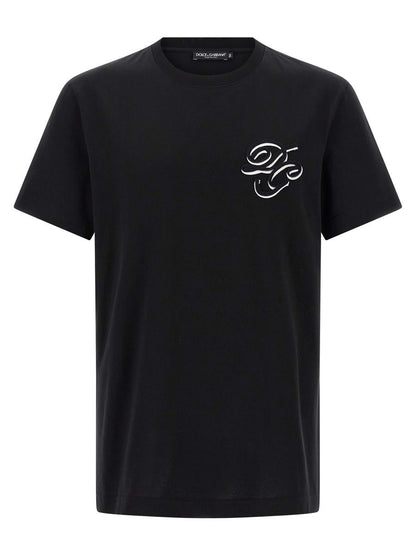 Dolce &amp; Gabbana T-Shirt mit doppelter Stickerei