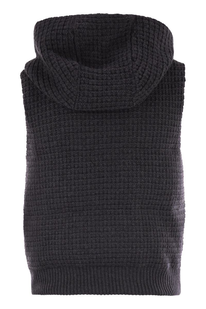 Fabiana Filippi – Strickweste mit Kapuze
