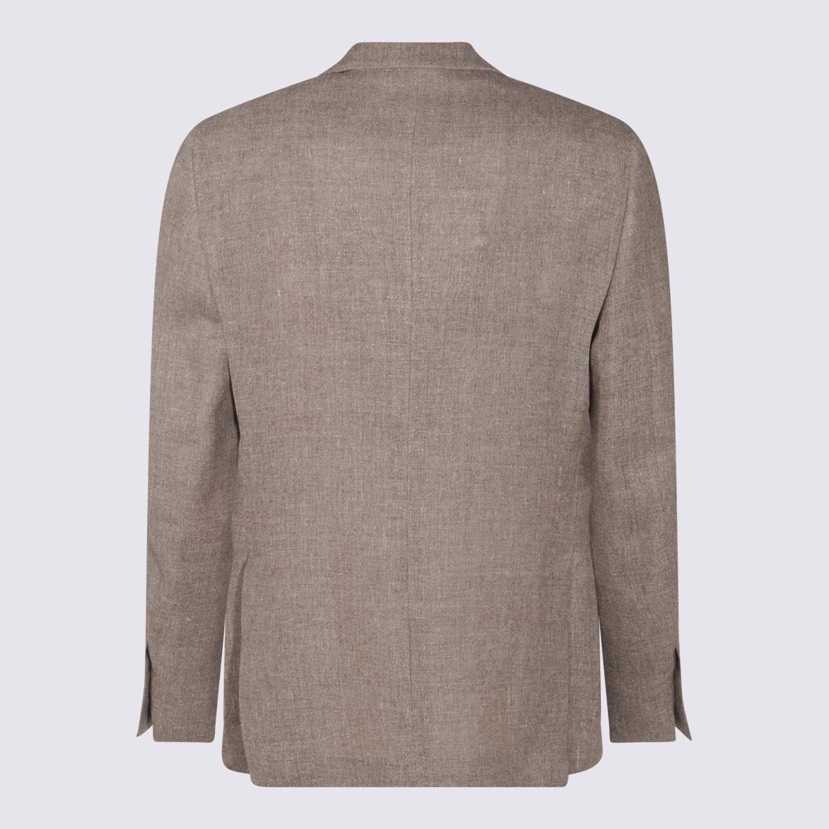 Lardini Beige Leinenblazer
