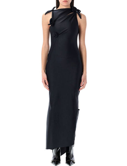 Coperni Asymmetrisches Blumenkleid