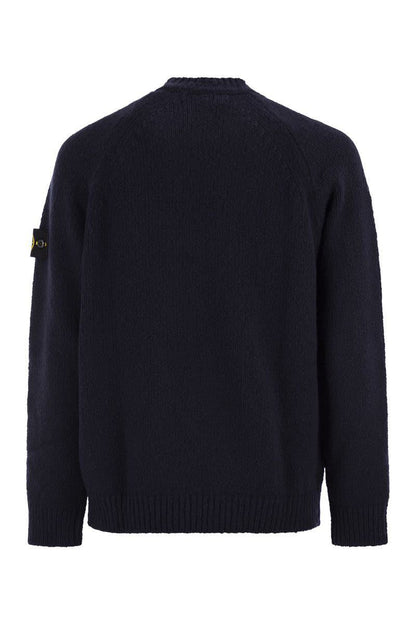 Stone Island – Rundhalspullover mit Raglanärmeln
