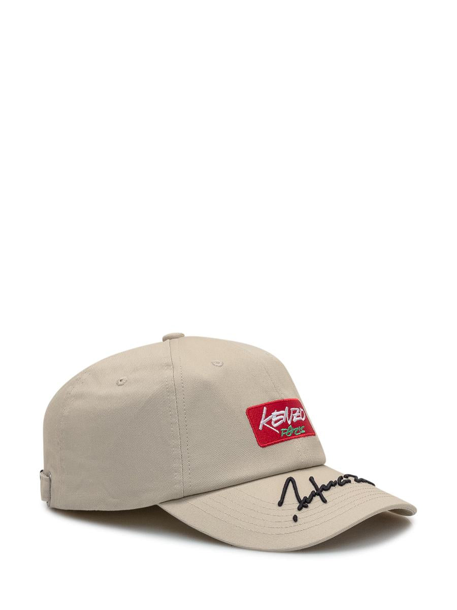 Kenzo Kenzo – Beige Kappe mit Aufnäher