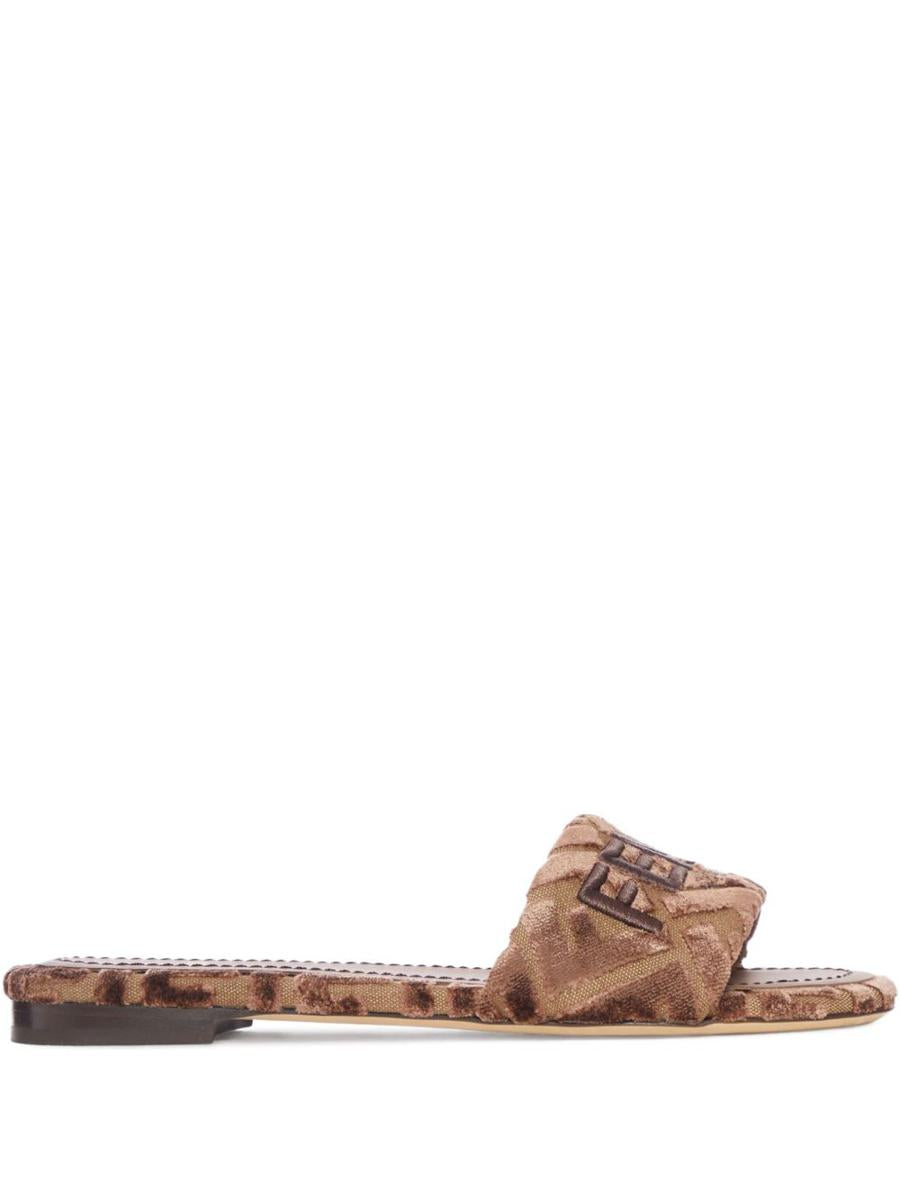 Fendi Fendi Sunshine Samtsandalen