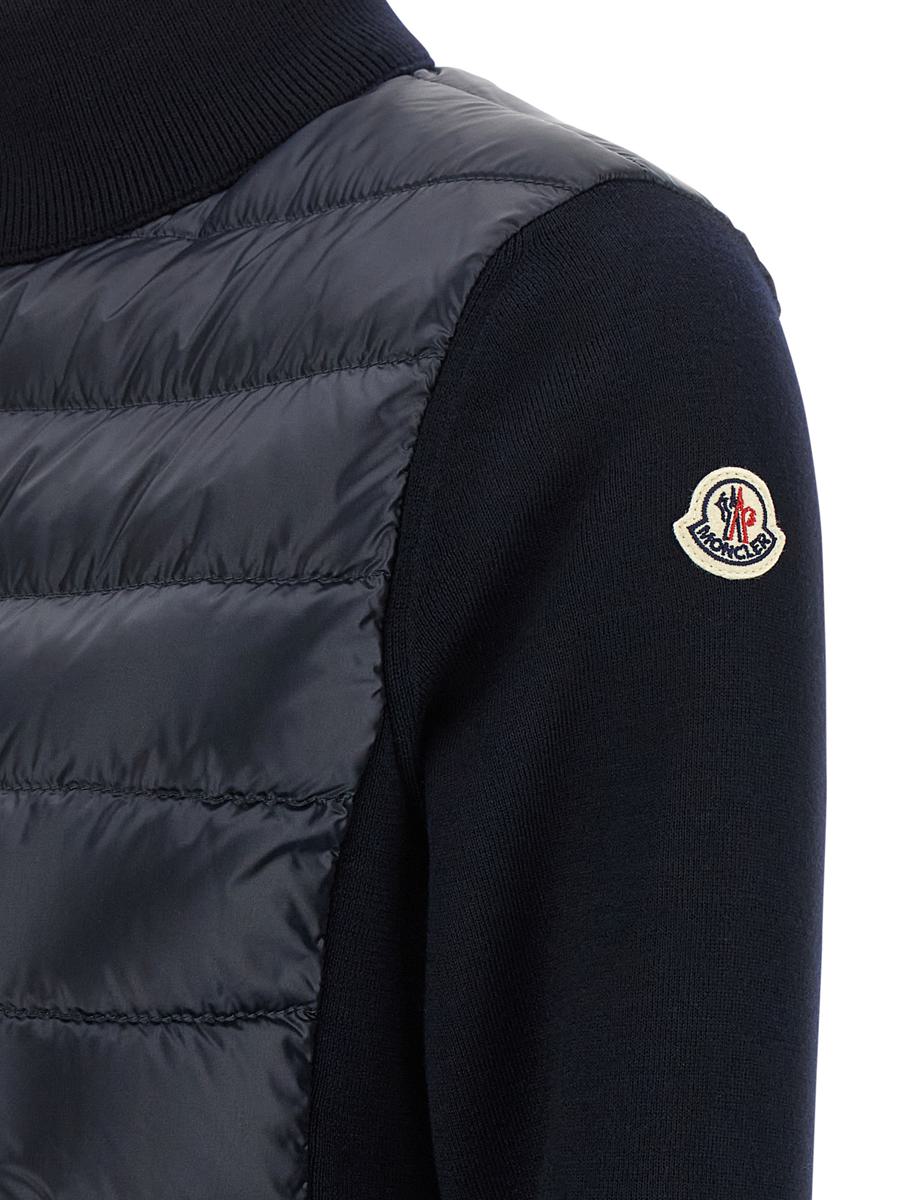Moncler Zwei-Material-Cardigan