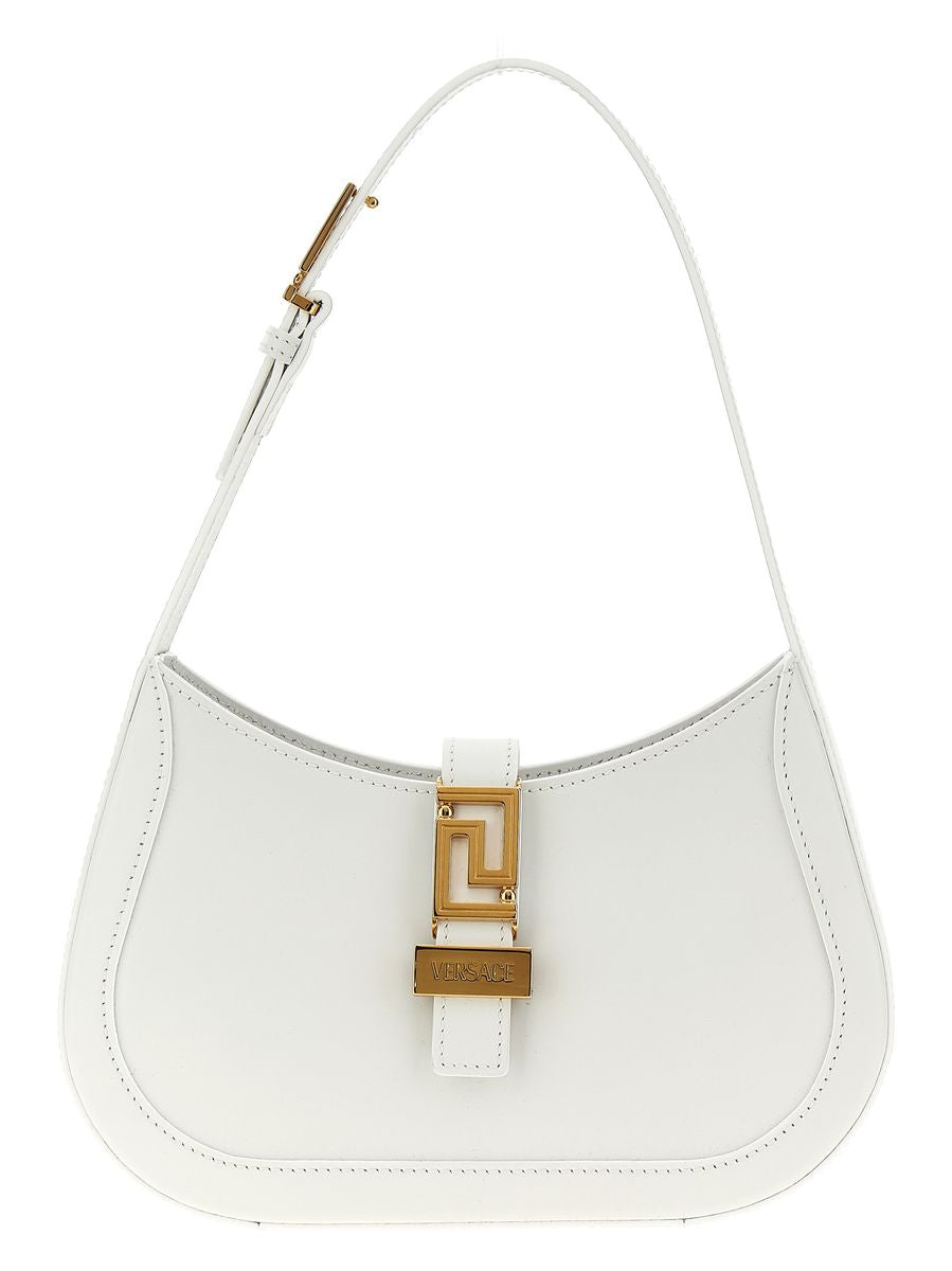 Versace Weiße Ledertasche