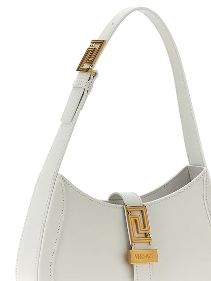 Versace Weiße Ledertasche