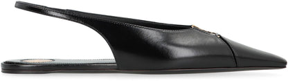 Saint Laurent Babylone Slingback-Ballerinas mit spitzer Zehenpartie