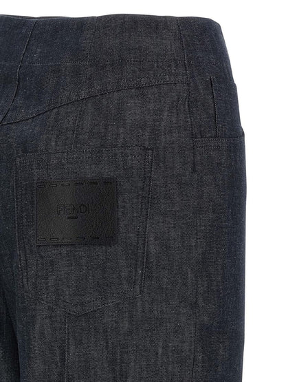 Fendi „Fendi Roma“-Patch-Jeans
