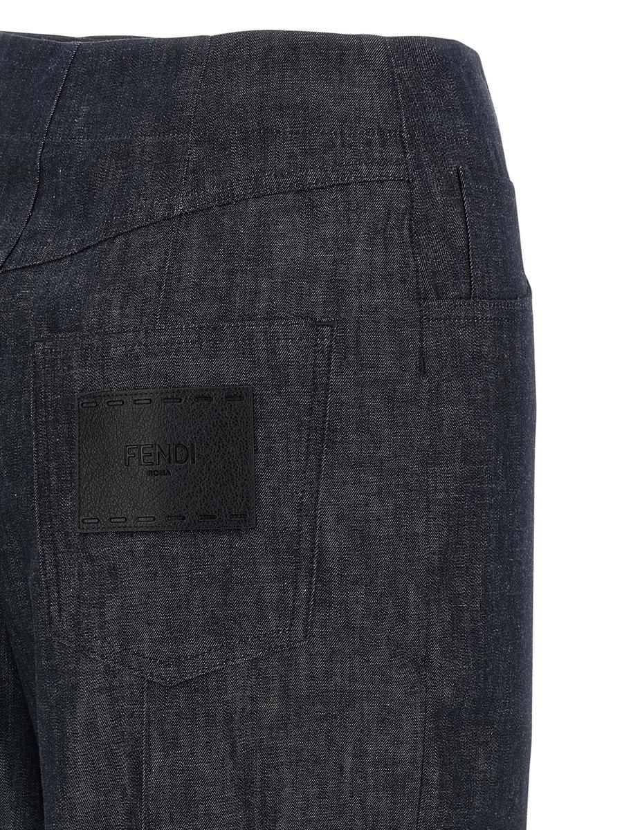 Fendi „Fendi Roma“-Patch-Jeans