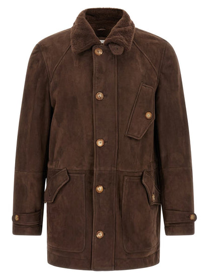 Brunello Cucinelli Parka-Modell Schaffelljacke