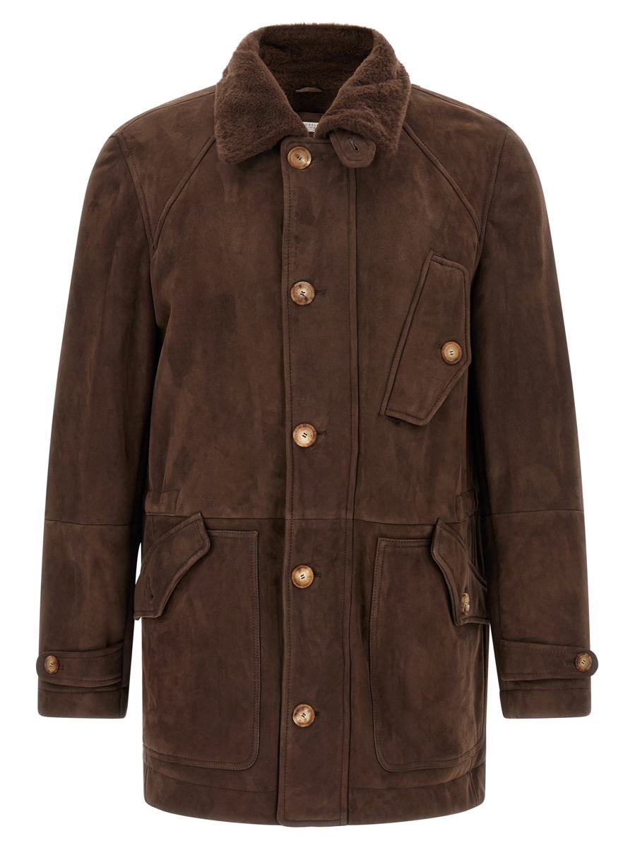 Brunello Cucinelli Parka-Modell Schaffelljacke