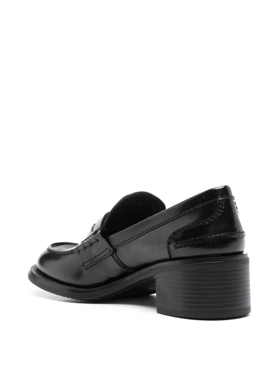 Miu Miu Pennyloafer aus gebürstetem Leder