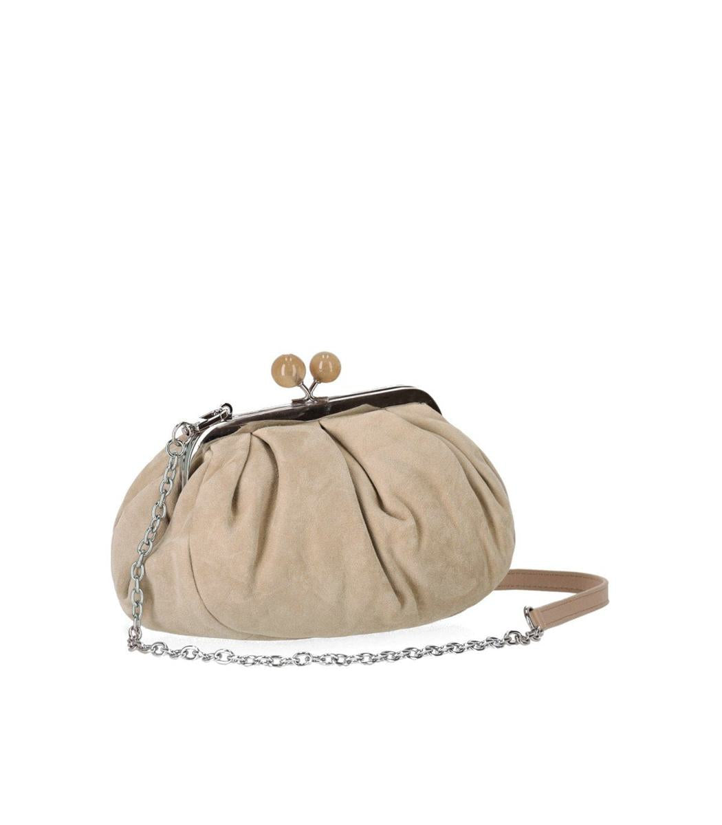 Weekend Max Mara Pasticcino Valois Kleine beige Clutch
