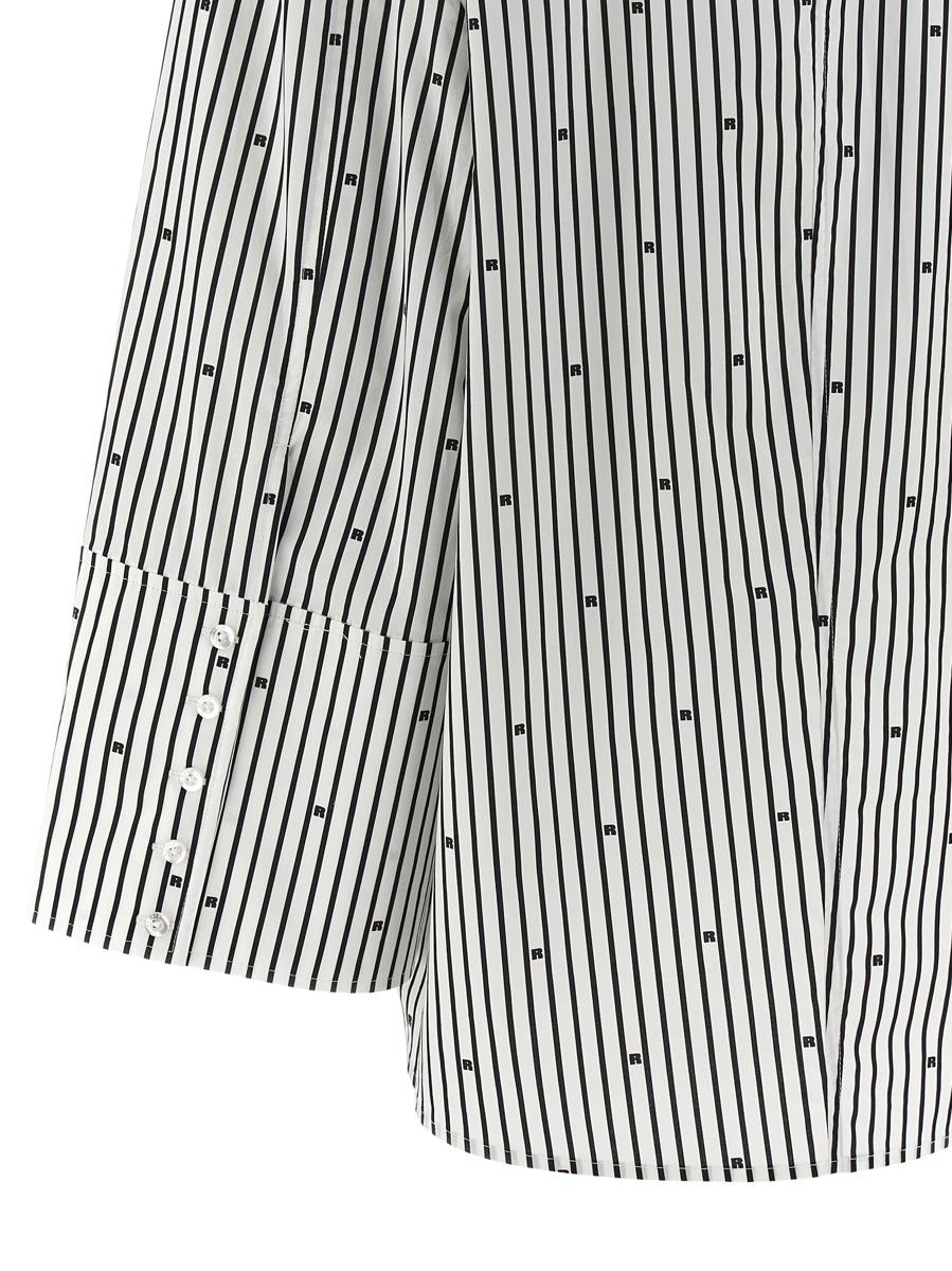 Rotate Birger Christensen – Oversize-Popeline-Hemd mit Streifen